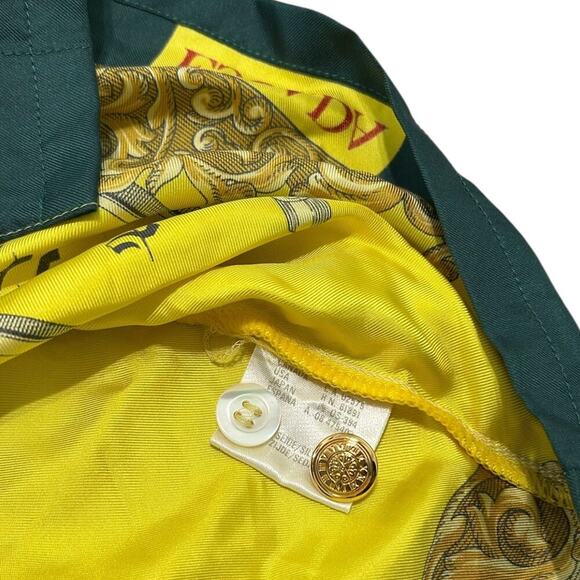 Escada Vintage Luxury Clock Royalty Art Silk Top - Picture 6 of 6